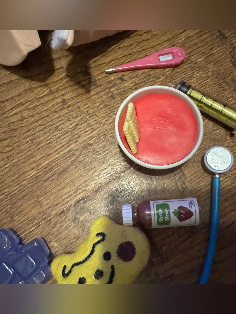 American Girl Doll Wellness Get well soon playset Cast, soup, meds,ice pack. Etc